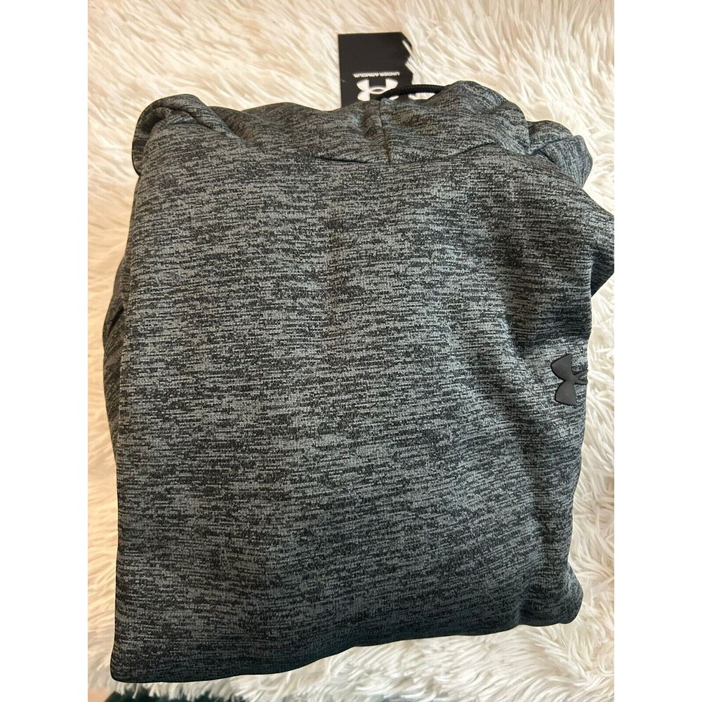New Under Armour Gray Twist Fleece Hoodie Jacket Men's 2XL Plus Size